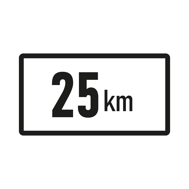 25 km/h-Aufkleber, 200 x 150 mm | 583250